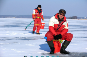 ice fishing is a great physical activity